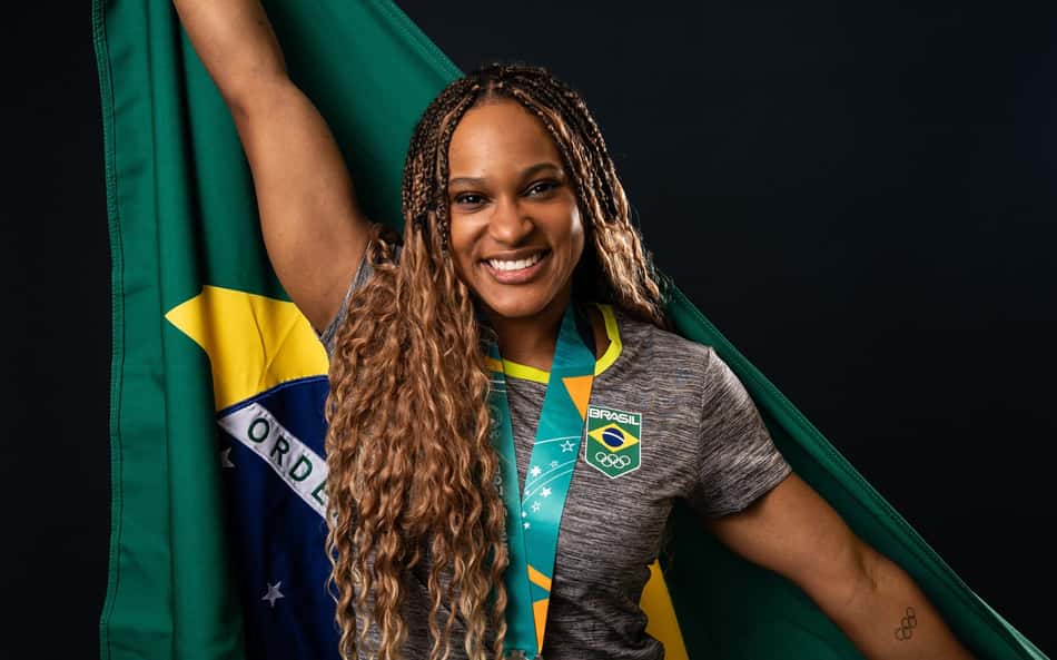 Patrocinadora do COB organiza evento para anunciar acordo com Rebeca Andrade e Lucão