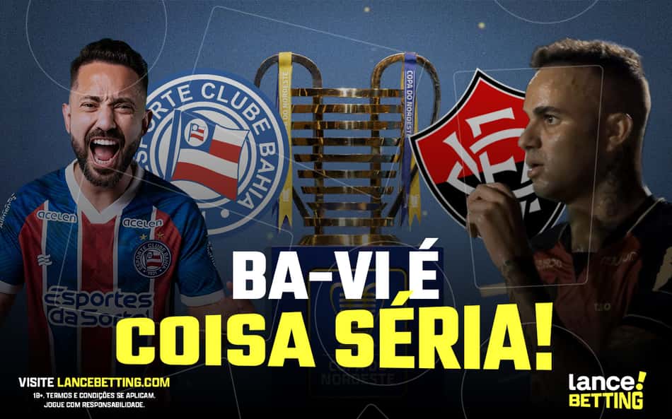 Aposte R$100 e ganhe mais de R$190 se Bahia e Vitória empatarem pela Copa do Nordeste!