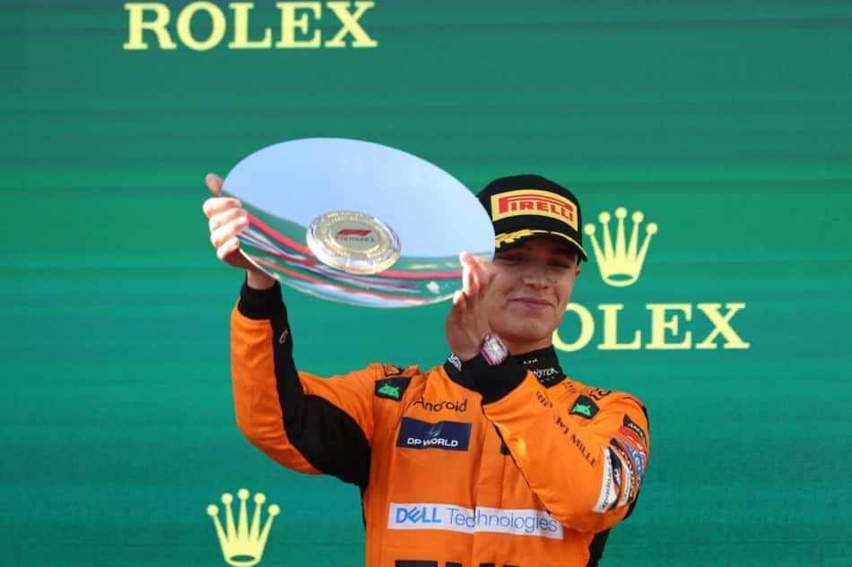 Norris freia empolgação com desempenho da McLaren na F1: 'Temos muito a melhorar'