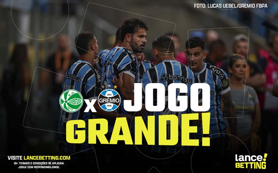 Resultado comum! Aposte R$50 e ganhe R$100 para vitória simples do Grêmio sobre o Juventude