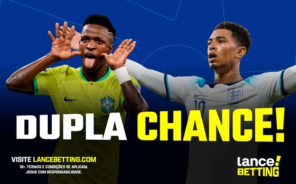 Chances de faturar! Aposte R$200 e ganhe R$350 se o Brasil empatar ou vencer a Inglaterra