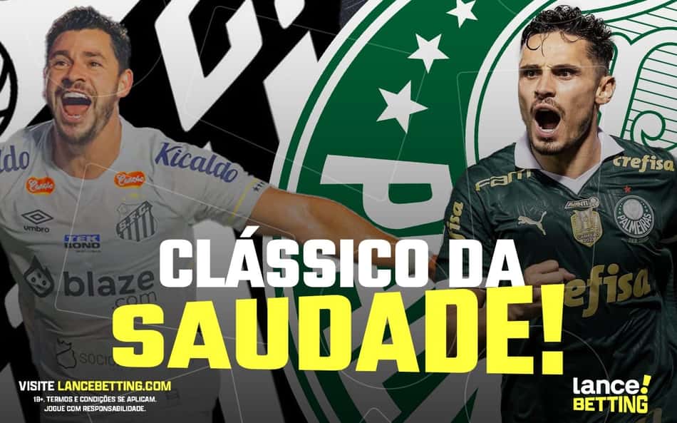 Resultado típico! Com R$50, você pode faturar R$255 se apostar no placar que mais se repetiu entre Santos x Palmeiras