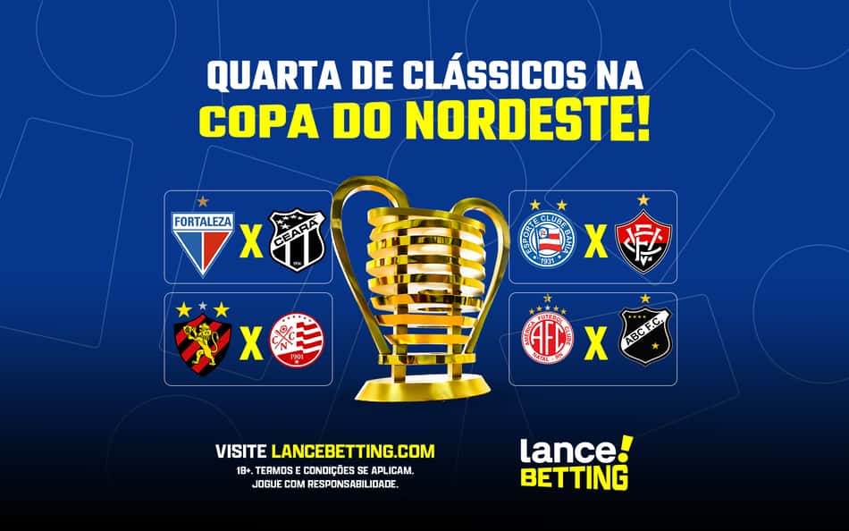 Só jogão! Fature mais de R$1300 com os clássicos da rodada na Copa do Nordeste
