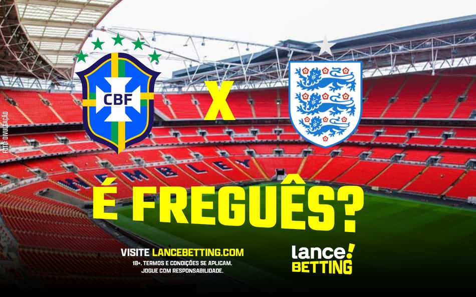 Volte sempre! Inglaterra venceu apenas um dos últimos 10 jogos contra o Brasil
