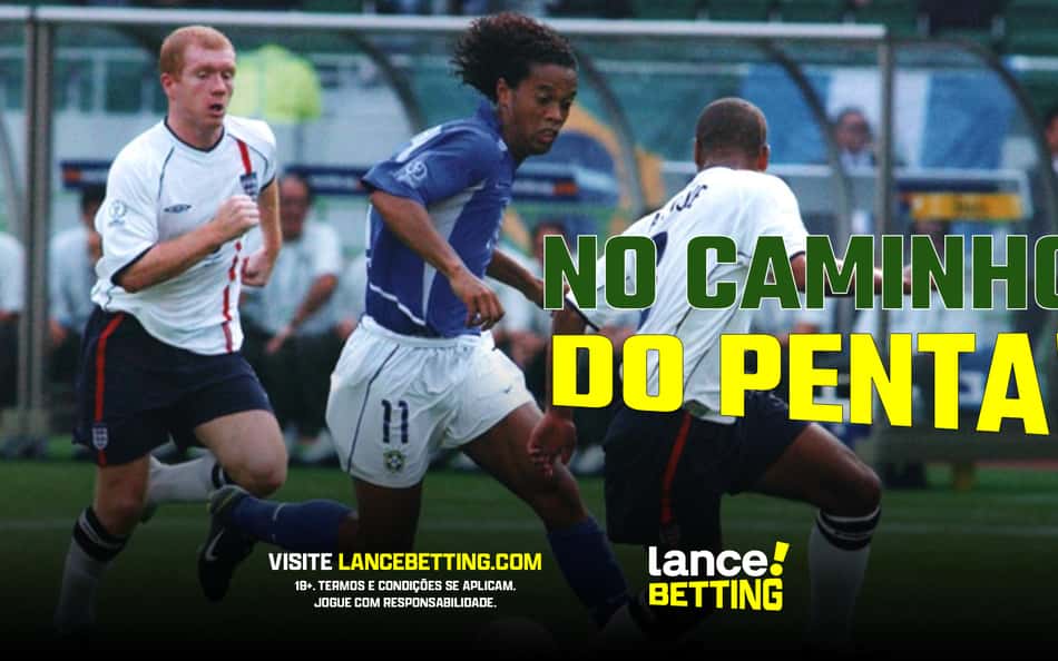 Brasil venceu a Inglaterra na Copa de 2002! Relembre e aposte!