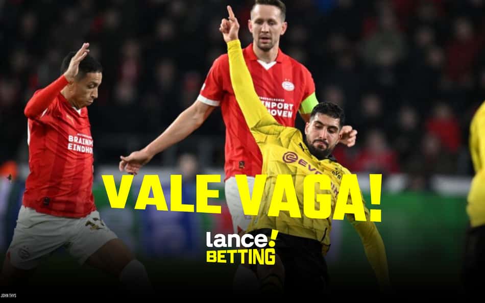 Repeteco! Aposte R$100 e fature mais de R$380 se Dortmund e PSV empatarem de novo