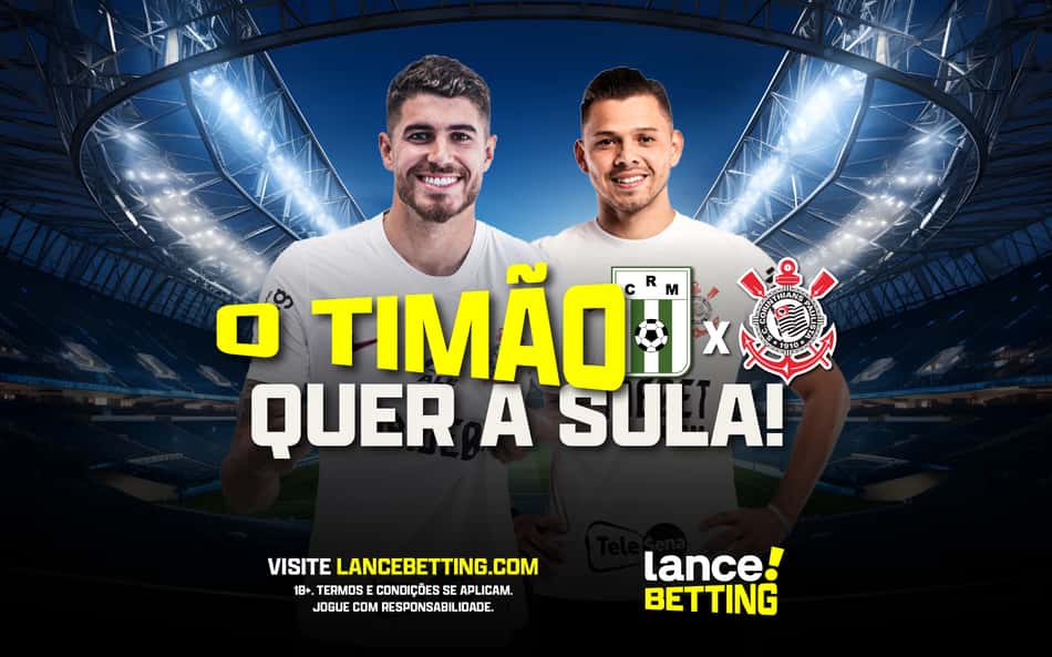 Placar exato! Aposte só R$50 e ganhe R$360 para vitória do Corinthians sobre o Racing-URU