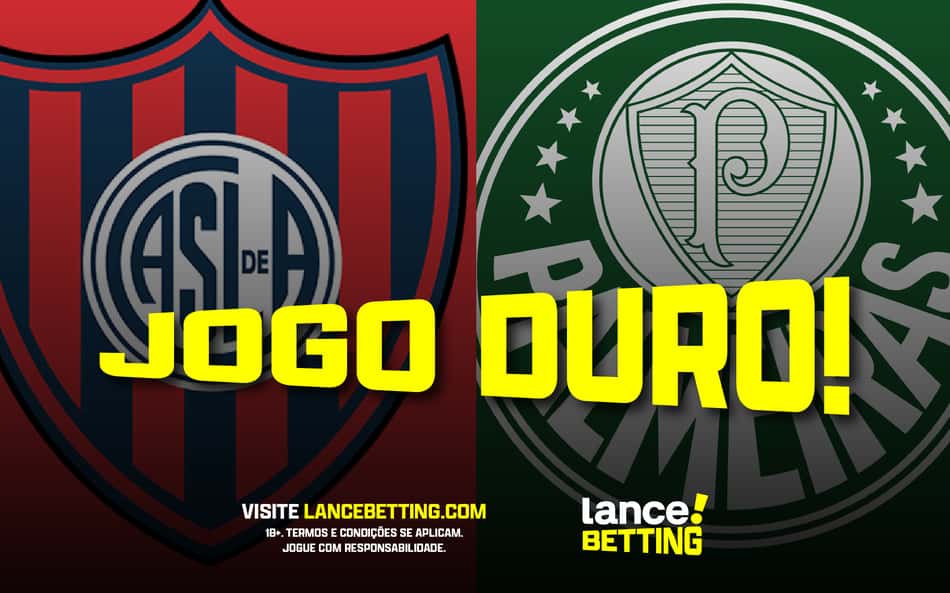Jogo duro! Aposte R$100 e leve R$310 para San Lorenzo e Palmeiras empatarem na Argentina