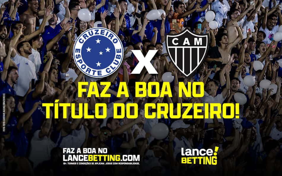 Raposa em vantagem! Aposte R$100 e fature R$300 se a final entre Cruzeiro x Atlético-MG terminar empatada!
