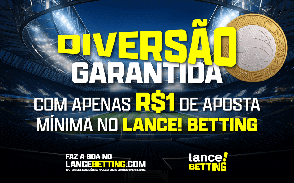 Diversão garantida com apenas R$1 de aposta mínima no Lance! Betting! Aproveite!