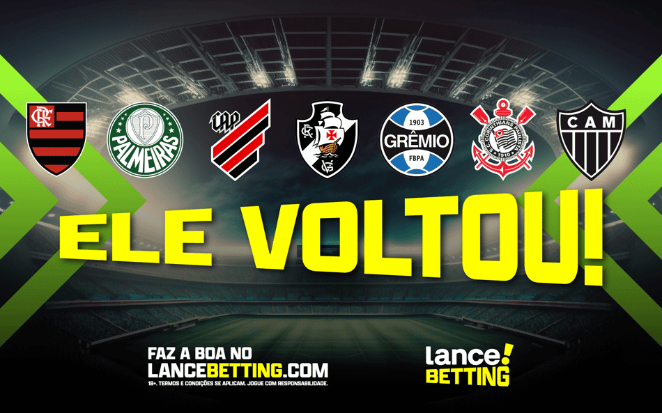 A boa do domingão! Aposte R$20 e ganhe mais de R$1mil com a supercombinada do Brasileirão!