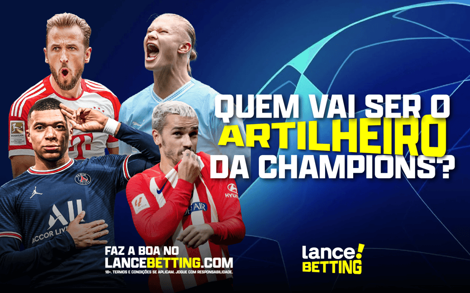 Fature com a Champions! Aposte R$100 e receba mais de R$400 se Mbappé for o artilheiro!