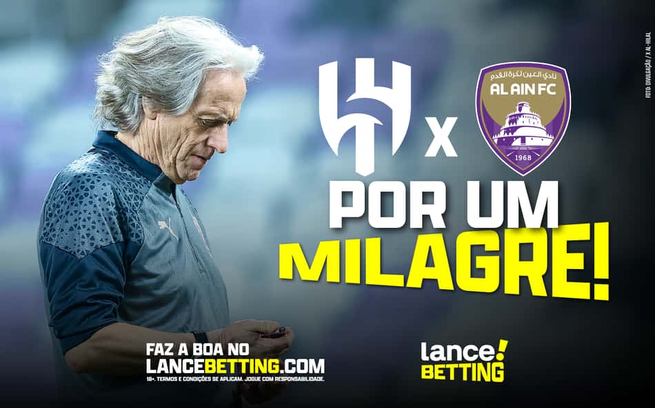 Pela remontada! Aposte R$100 e ganhe R$785 se o Al-Hilal de Jorge Jesus vencer o Al-Ain por 3 a 0