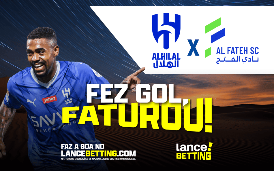 Coloque R$100 e ganhe R$459 se Malcom abrir o placar para o Al-Hilal contra Al-Fateh