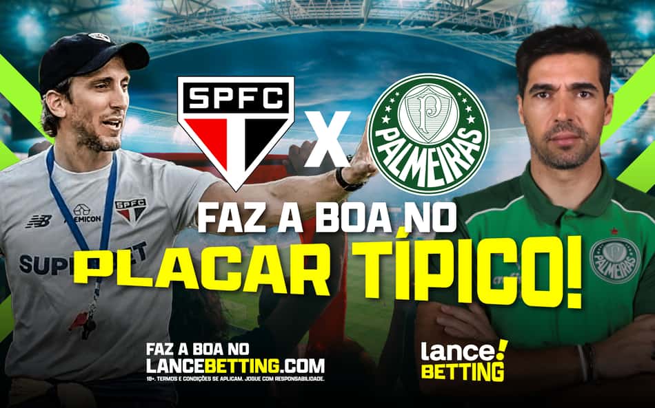 Placar exato! Coloque R$100 e fature R$470 no placar que mais se repetiu em São Paulo x Palmeiras