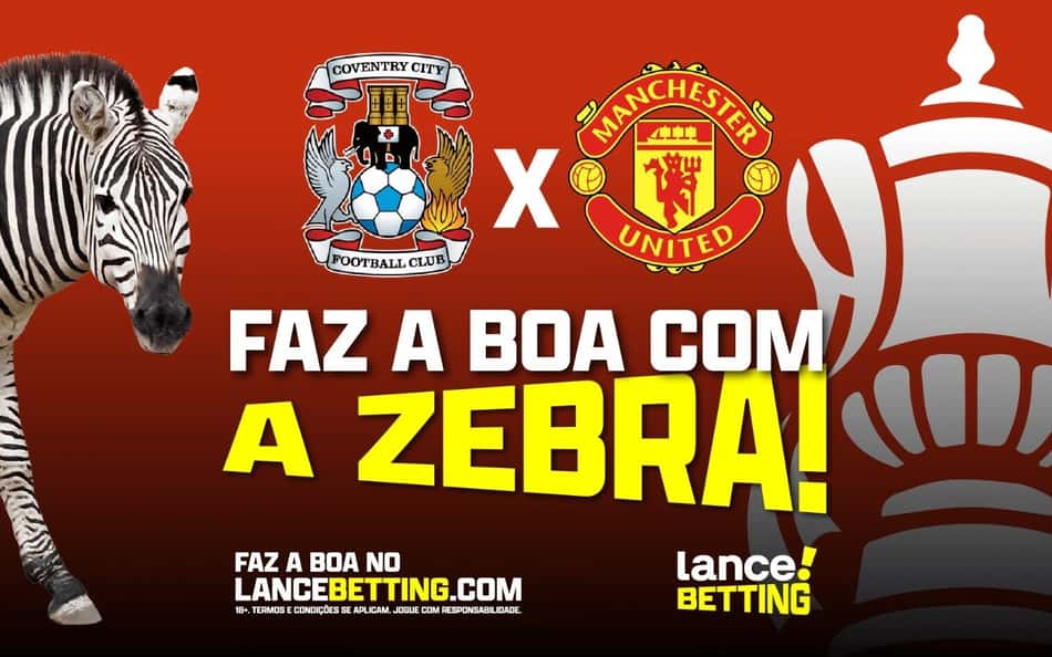 Zebra? Com R$100, você leva R$359 se o Coventry City avançar à final da FA Cup