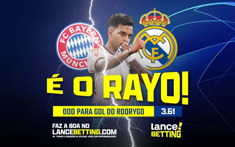 Decisivo! Aposte R$100 e ganhe quase R$400 com o gol de Rodrygo na Champions League