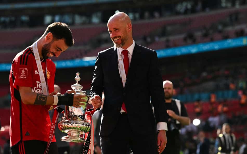 Bruno Fernandes define importância do título da FA Cup e a situação de Erik ten Hag: 'Crucial para todos'