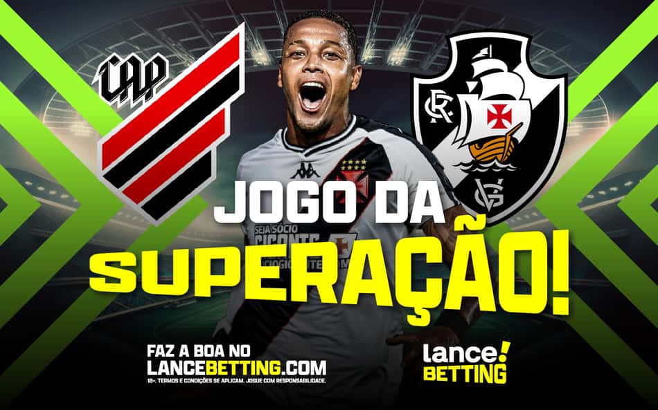 Precisa vencer! Com R$100, você ganha R$515 se o Vasco superar o Athletico na Ligga Arena