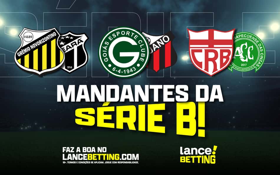 Mandantes da Série B! Aposte R$100 e ganhe R$490 com vitórias de Novorizontino, Goiás e CRB