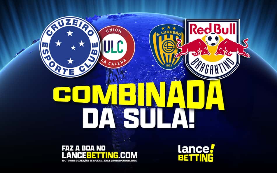 São eles! Aposte R$100 e fature R$206 nas vitórias de Cruzeiro e RB Bragantino na Sula