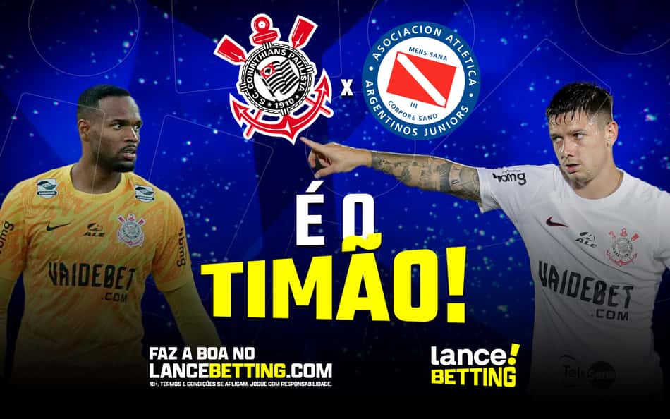 Com R$100, você fatura R$317 se o Corinthians vencer o Argentinos Juniors e a partida terminar com três gols ou mais