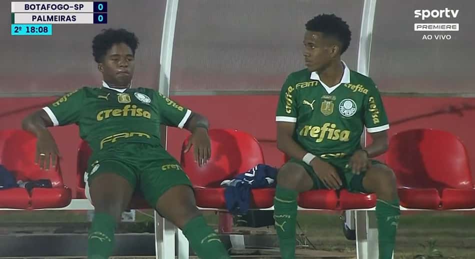 Endrick e Estêvão – Palmeiras x Botafogo-SP