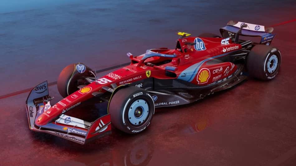 Ferrari faz homenagem a si mesma e apresenta pintura com tons de azul para GP de Miami