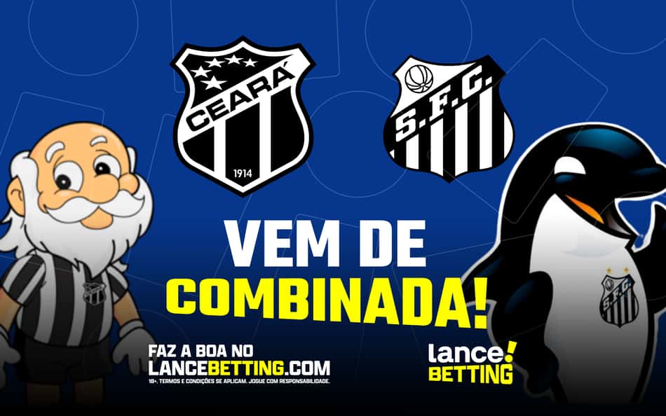 Combinada da Série B! Aposte R$100 e fature mais de R$450 com as vitórias de Santos e Ceará