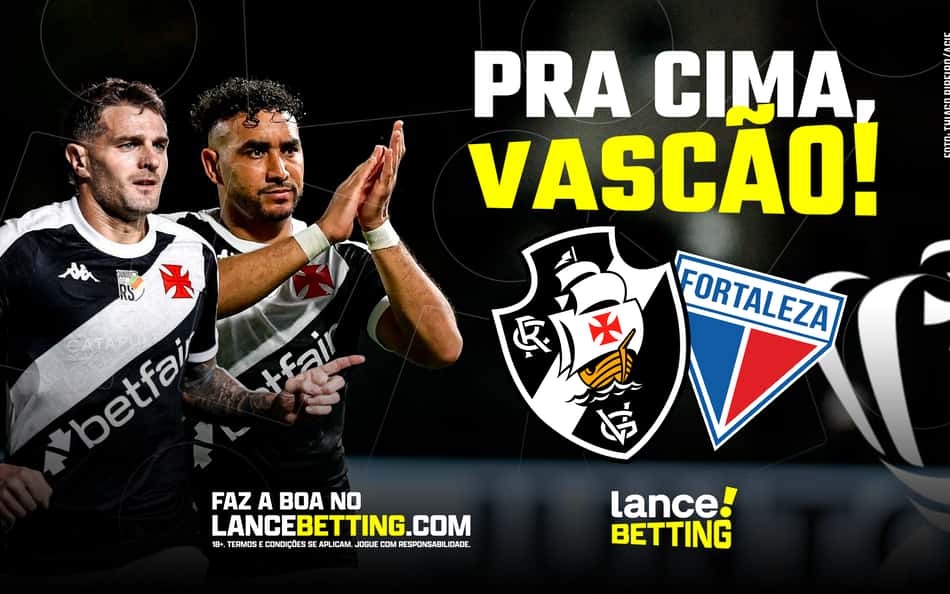Eu sou Vascão! Aposte R$100 e fature R$361 se o Vasco vencer o Fortaleza sem sofrer gols
