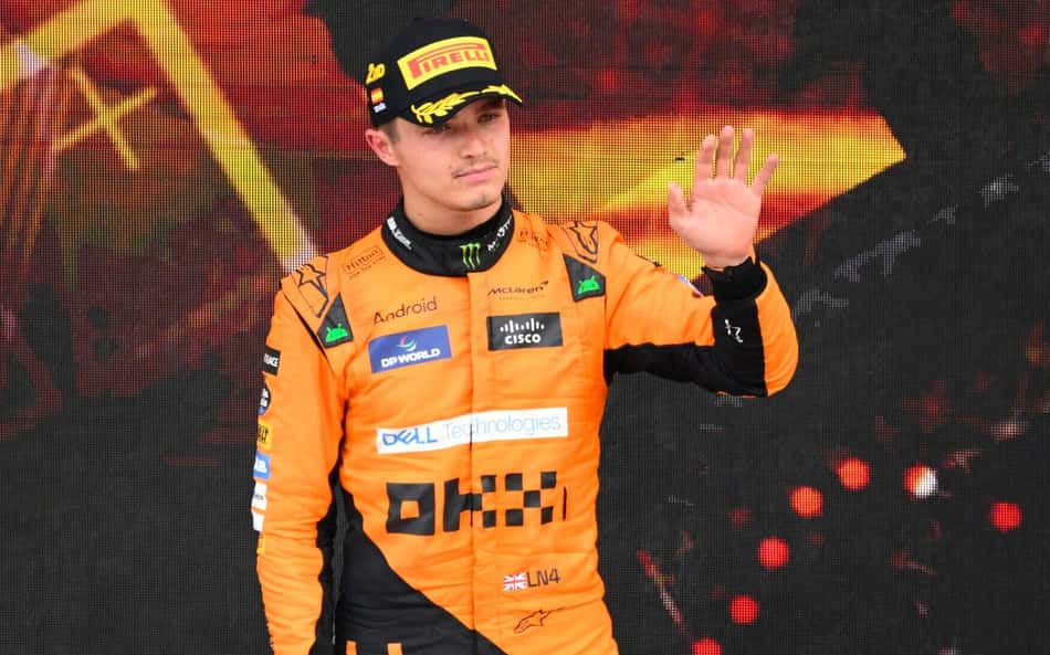 Norris admite decepção com 'péssima largada' e 2º lugar na Espanha: 'Deveria ter vencido'