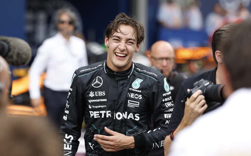 Russell comemora incrível vitória na Áustria e elogia Mercedes: 'Há mais por vir'