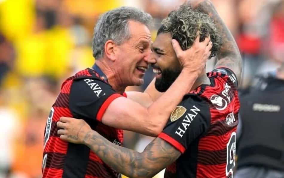 Presidente do Flamengo, Landim revela oferta de contrato para Gabigol: 'Depende dele'