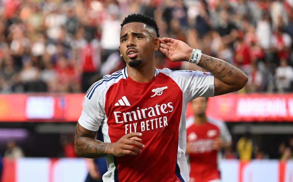 Gabriel Jesus brilha em jogo do Arsenal e Arteta se derrete em elogios: 'Mudou muitas coisas'