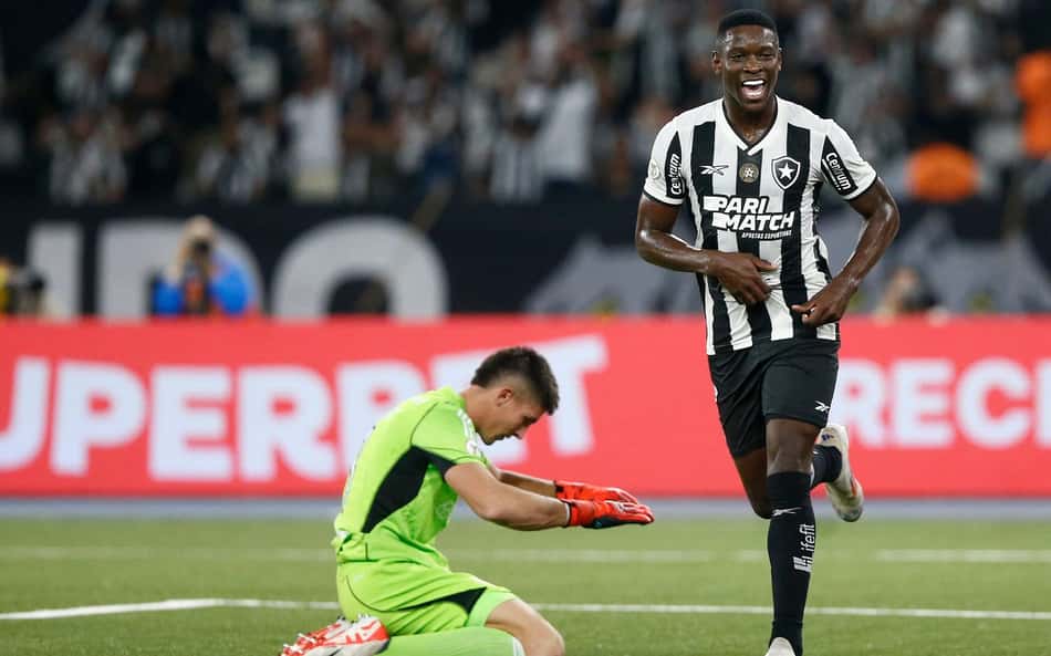 Torcedores vão à loucura com Luiz Henrique, do Botafogo, após gol contra o Inter: 'Roubado'