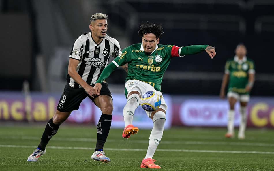 Tiquinho marca, Botafogo vence Palmeiras e dispara na liderança após jogaço pelo Brasileirão