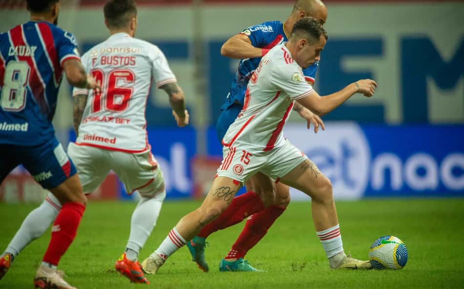 No fim do jogo, Internacional arranca empata com Bahia pelo Brasileirão