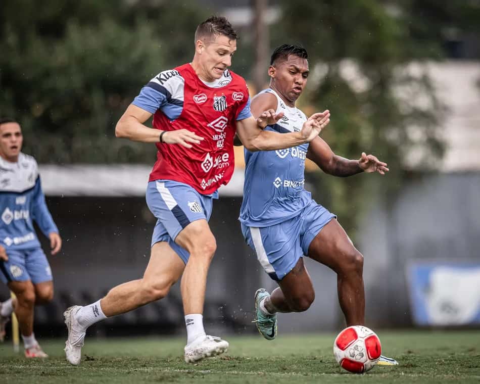 Julio Furch e Alfredo Morelos – Santos