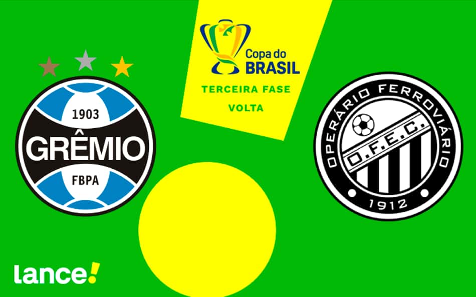 Grêmio x Operário: onde assistir, escalações e horário do jogo da Copa do Brasil
