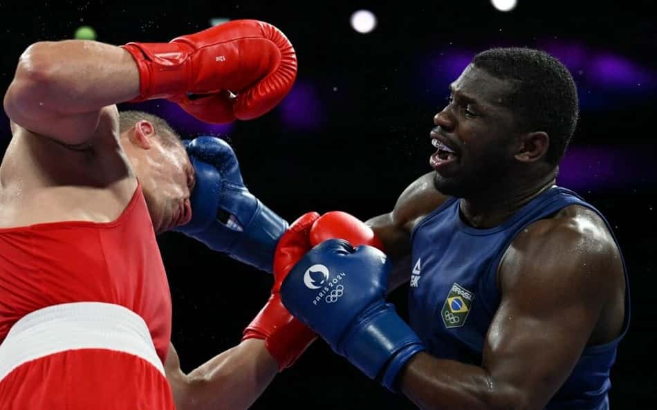 Wanderley 'Holyfield' perde para ucraniano nas quartas de final do boxe nas Olimpíadas