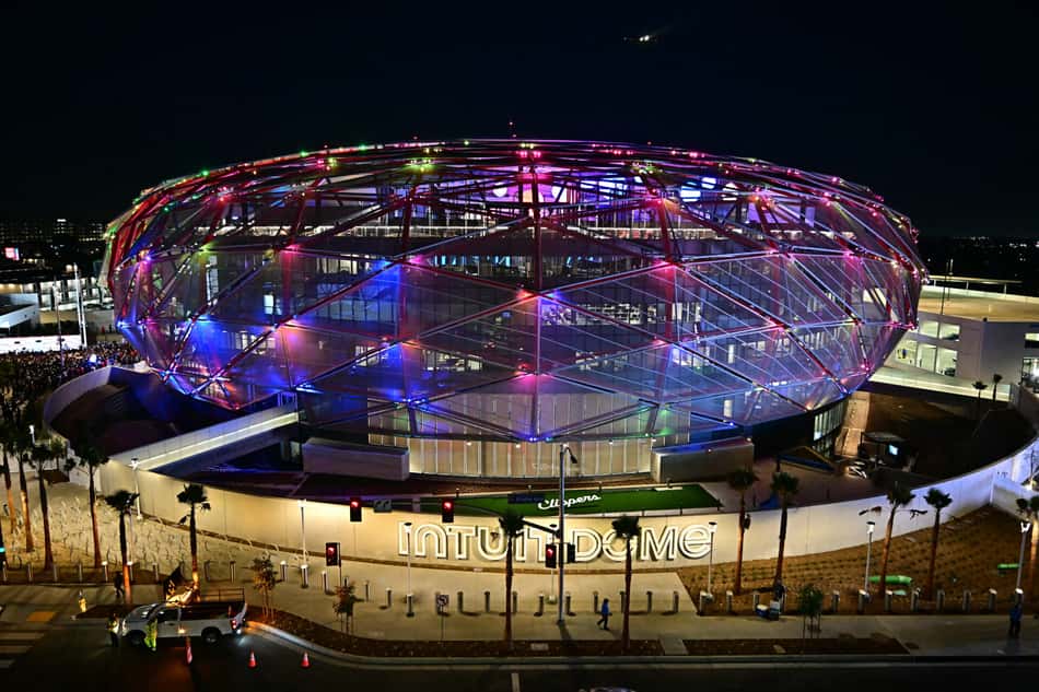 Ribbon cutting ceremony and red carpet for the opening night of the new Intuit Dome (NBA)