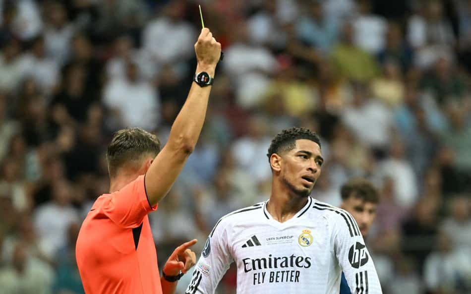 Web detona Bellingham após primeiro tempo na Supercopa da Uefa: 'Melhor que o Neymar?'