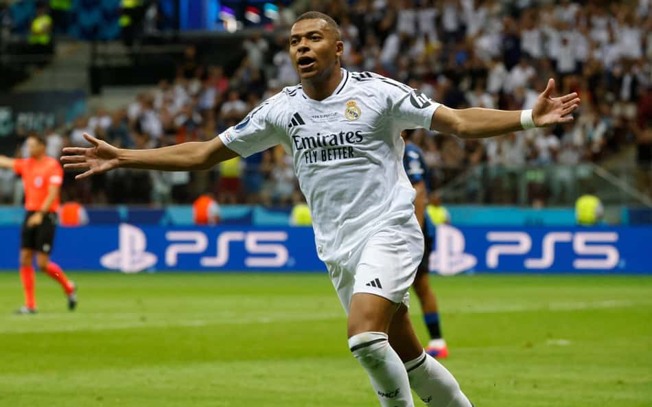Gol de Mbappé na estreia pelo Real Madrid leva torcedores à loucura: 'Vai ser difícil segurar'