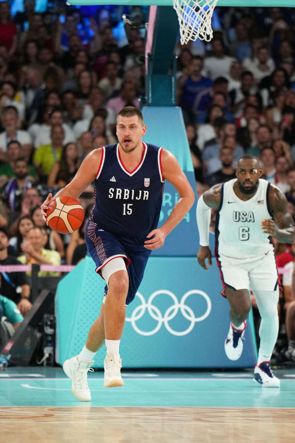 2024 Olympics – Men's Semi-Finals Basketball: USA v Serbia
