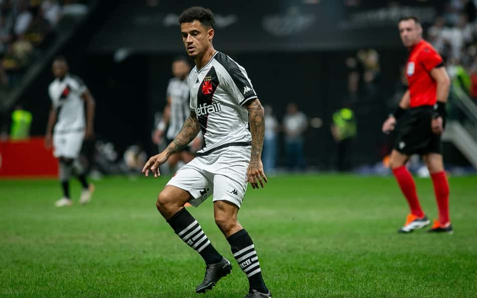 Coutinho sofre lesão e não joga Vasco x Atlético-GO, pela Copa do Brasil