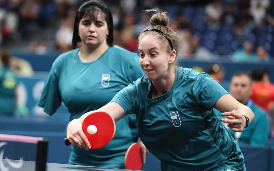 Paralimpíadas: Brasil é medalha de bronze nas duplas femininas do tênis de mesa WD20
