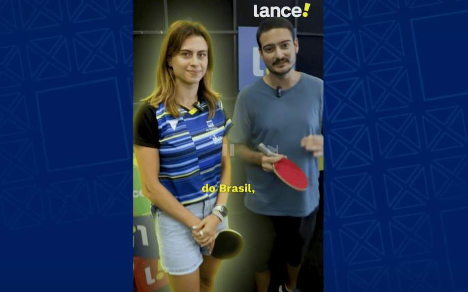 Bruna Takahashi desafia repórter em 'beer pong profissional'; assista