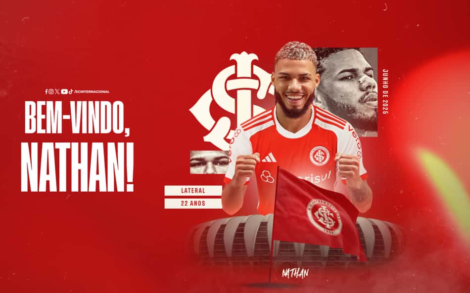 Internacional anuncia contratação do lateral-direito Nathan