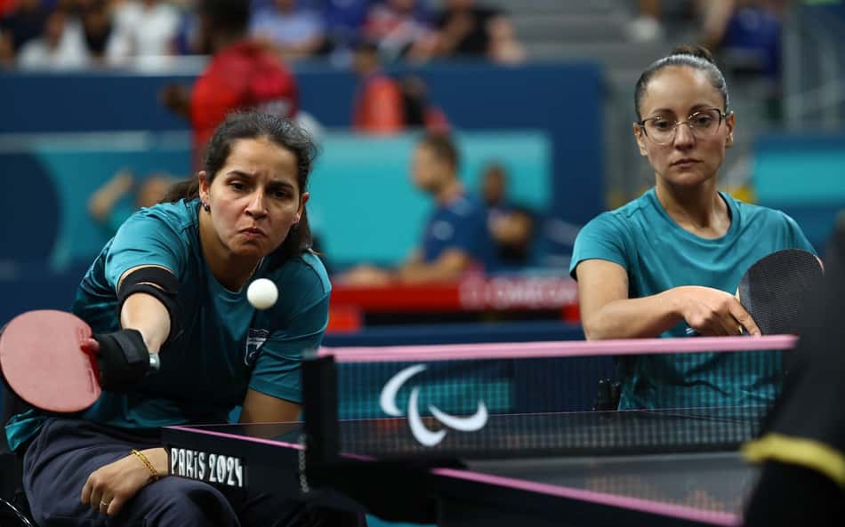 Paralimpíadas: Brasil é bronze nas duplas femininas do tênis de mesa WD5