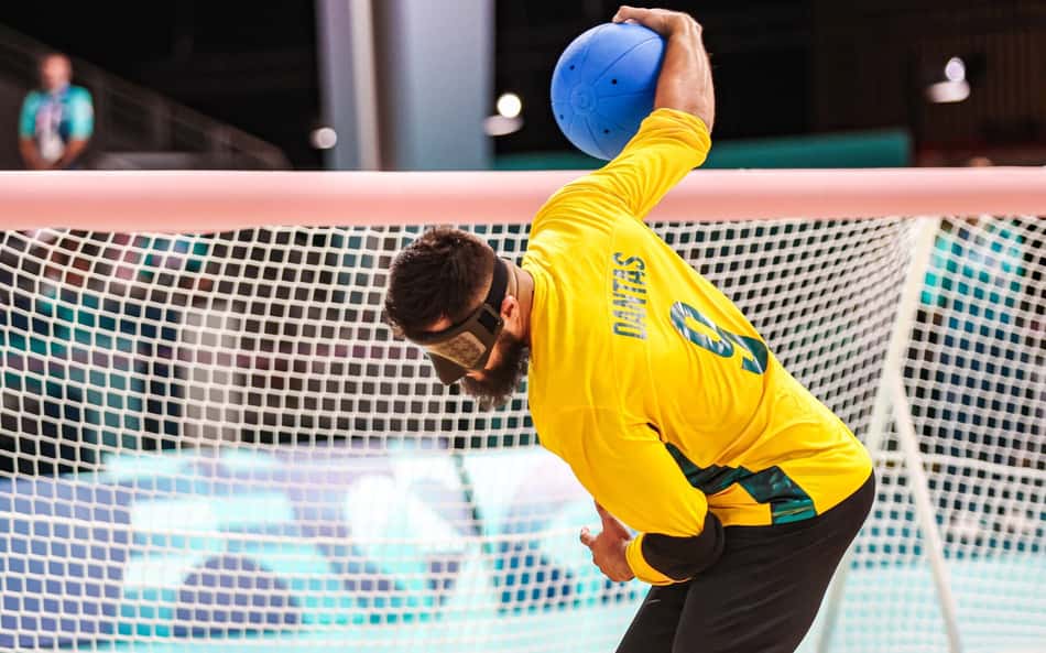 Seleção brasileira de golbol masculino fica no empate contra do Irã